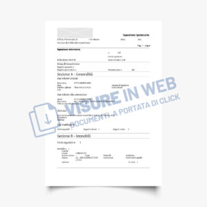 Visura Atti Elenco Atti Immobiliari