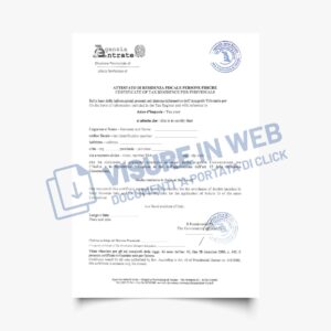 agenzia entrate certificato di residenza fiscale