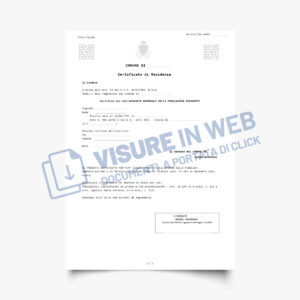 comune certificato residenza