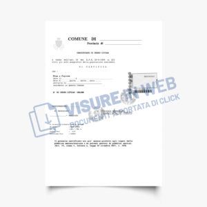 comune certificato stato libero