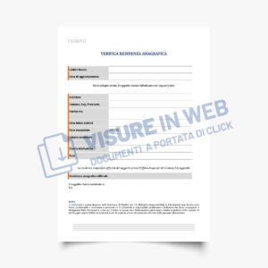 rapporti informativi rintraccio anagrafico