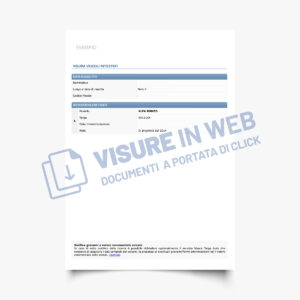 rapporti informativi rintraccio veicoli per targa