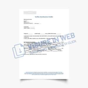 rapporti informativi verifica accettazione eredita