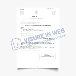 comune certificato residenza