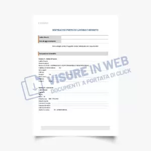 rapporti informativi rintraccio posto lavoro