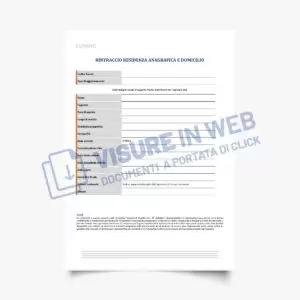 rapporti informativi rintraccio residenza domicilio